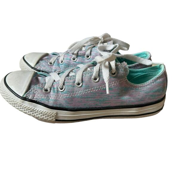 Converse Chuck Taylor All Star Girls Pink Blue Lace Up Round Toe Sneakers Size 3 - Picture 5 of 10